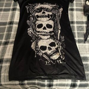 See no evil hear no evil speak no evil light lounge dress